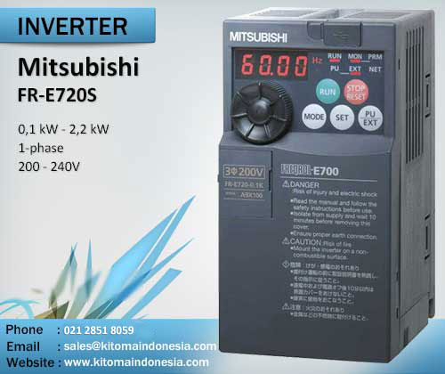 Mitsubishi Inverter Freqrol Fr-E720S 0.1Kw ~ 2.2Kw